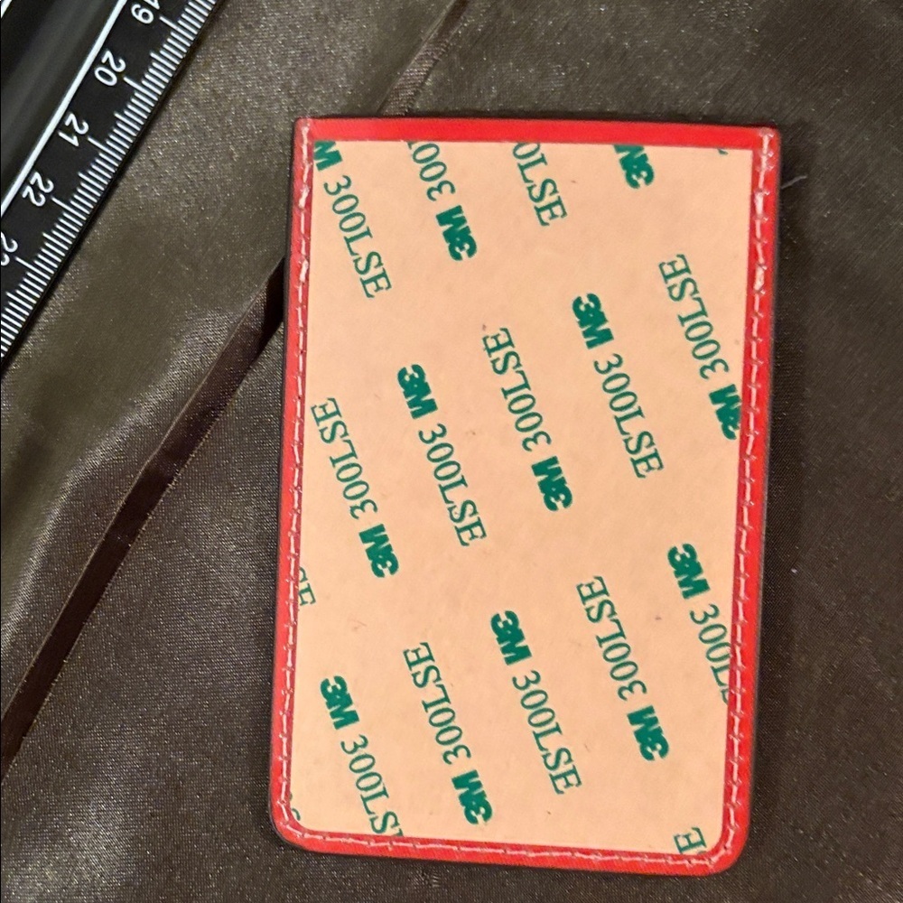 Orange and Brown Card Holder for your phone - Picture 3 of 3